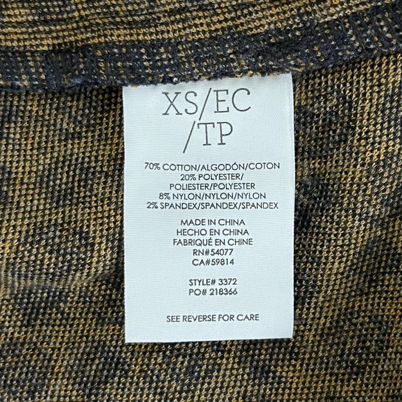 Cabi Kensington Proper Standout Blazer Jacket in Yellow Navy Medallion Motif, XS - Picture 16 of 16